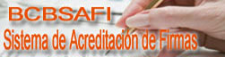 BCBSAFI - Sistema de Acreditacion de Firmas
