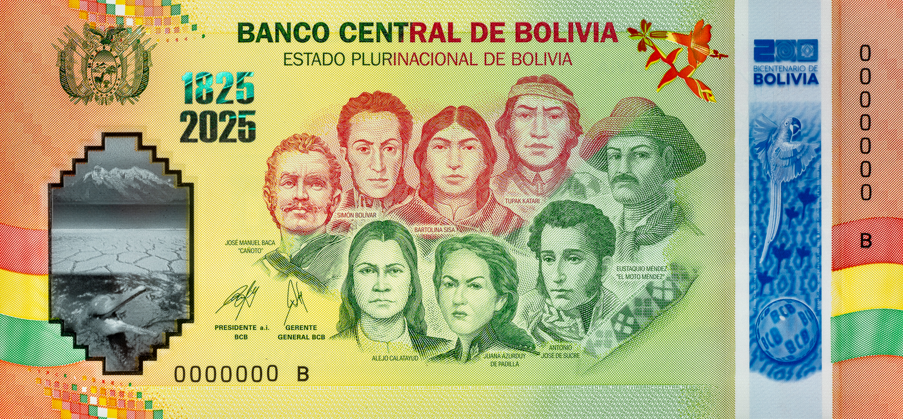 Anverso Billete