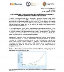 INFORME DEL BID DESTACA ROL DEL BCB EN EL DESARROLLO DE UN SISTEMA DE PAGOS MODERNO E INCLUSIVO