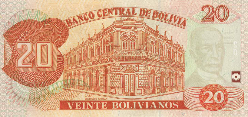 Billete de $5 000 Reverso