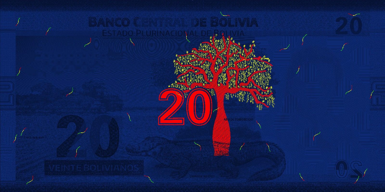 Billete de $5 000 Reverso